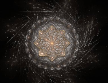 Soyut fraktal arka plan - bilgisayar tarafından oluşturulan görüntü. Dijital 