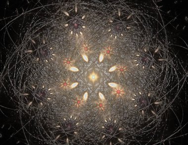 Soyut fraktal arka plan - bilgisayar tarafından oluşturulan görüntü. Dijital 