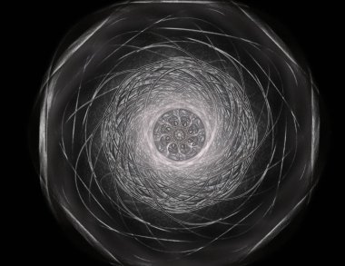 Soyut fraktal desen ve şekiller. Fraktal doku parmak izi