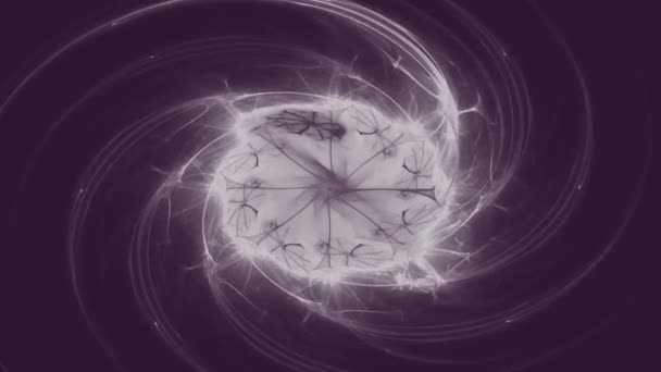 Hypnóza Spirála Koncept Hypnózy Sestupný Vzor Abstraktní Pozadí Třpytivých Kruhů — Stock video