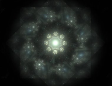 Bilgisayar fractal sanat yaratıcı tasarım, sanat ve eğlence için oluşturulan. Küre dönen arka plan.