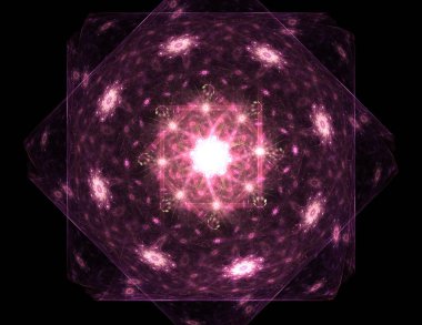 Bilgisayar fractal sanat yaratıcı tasarım, sanat ve eğlence için oluşturulan. Küre dönen arka plan.