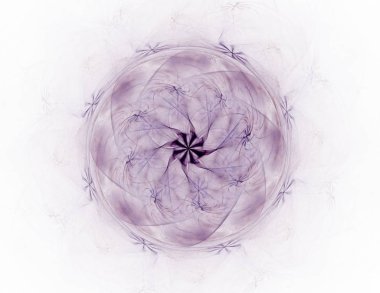 Soyut fraktal arka plan - bilgisayar tarafından oluşturulan görüntü. Dijital sanat. Daireleri merkeze doğru yakınsak.