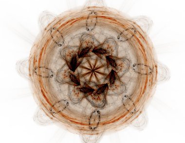 Bilgisayar fractal sanat yaratıcı tasarım, sanat ve eğlence için oluşturulan. Küre dönen arka plan.