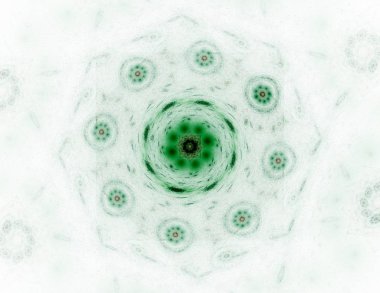 Konuyla ilgili soyut fraktal formlar grafik tasarım ve nükleer fizik bilim parçacıkların. Kutsal geometri.