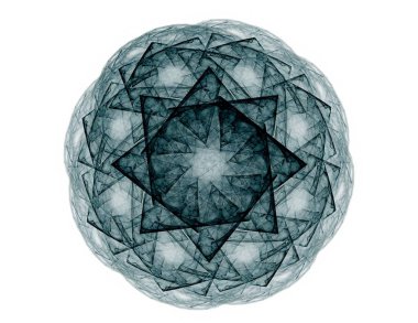 Bilgisayar fractal sanat yaratıcı tasarım, sanat ve eğlence için oluşturulan. Küre dönen arka plan.