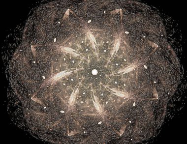 Konuyla ilgili soyut fraktal türlü nükleer ph parçacıkların