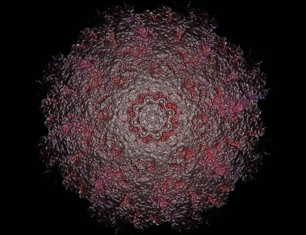 Abstrakcja Fraktal kolor tła z przekraczania koła i owalne — Zdjęcie stockowe