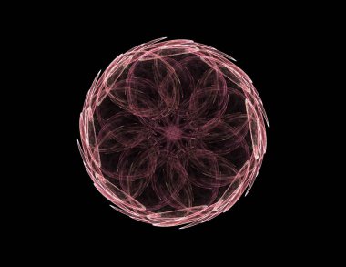 Soyut fraktal renk ve arka plan geçiş daire oval. Hareket illüstrasyon.