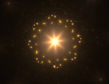 Bilgisayar fractal sanat yaratıcı tasarım, sanat ve eğlence için oluşturulan. Küre dönen arka plan.