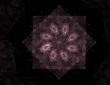 Konuyla ilgili soyut fraktal formlar grafik tasarım ve nükleer fizik bilim parçacıkların. Kutsal geometri.