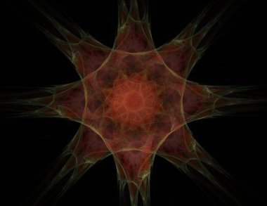 Konuyla ilgili soyut fraktal formlar grafik tasarım ve nükleer fizik bilim parçacıkların. Kutsal geometri.