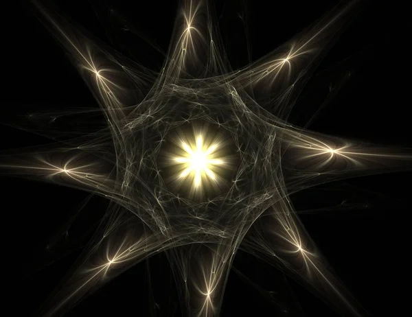Arte fractal generado por computadora para el diseño creativo, el arte y el entretenimiento. Fondo con esferas giratorias . — Foto de Stock