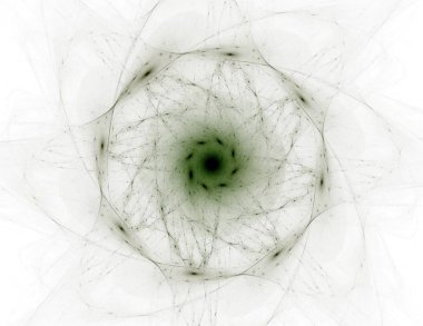 Soyut fraktal arka plan - bilgisayar tarafından oluşturulan görüntü. Dijital sanat. Daireleri merkeze doğru yakınsak.