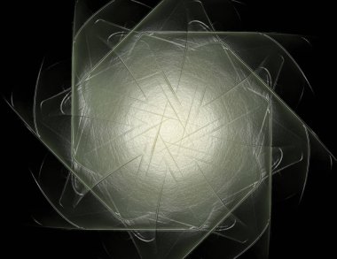 Geçiş daireler ve oval soyut fraktal renk arka plan