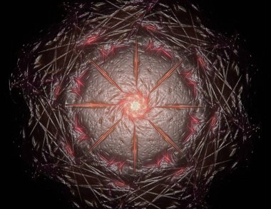 fraktal Radyal desen konusunda bilim, teknoloji ve