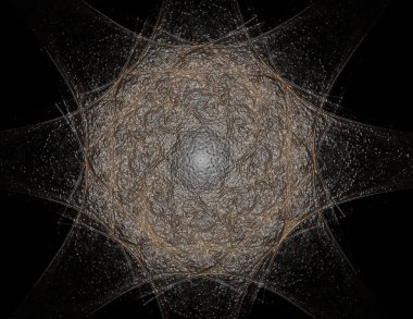 fraktal Radyal desen konusunda bilim, teknoloji ve