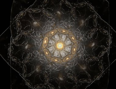 fraktal Radyal desen konusunda bilim, teknoloji ve