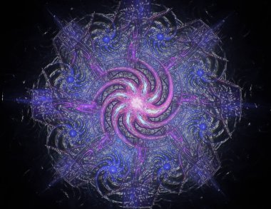 Konuyla ilgili soyut fraktal türlü nükleer ph parçacıkların