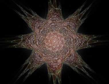 Konuyla ilgili soyut fraktal türlü nükleer ph parçacıkların