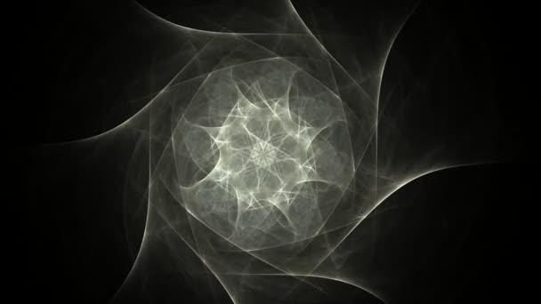 普莱克斯幻想抽象技术 抽象几何背景与移动线 点和三角形 医学和技术 循环动画 — 图库视频影像