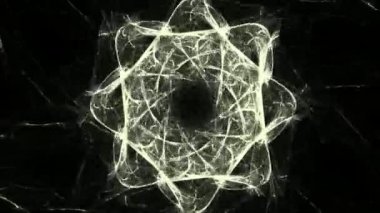 Soyut fütüristik süs arka planı nın dönüşümü. Animasyonlu döngü görüntüleri.