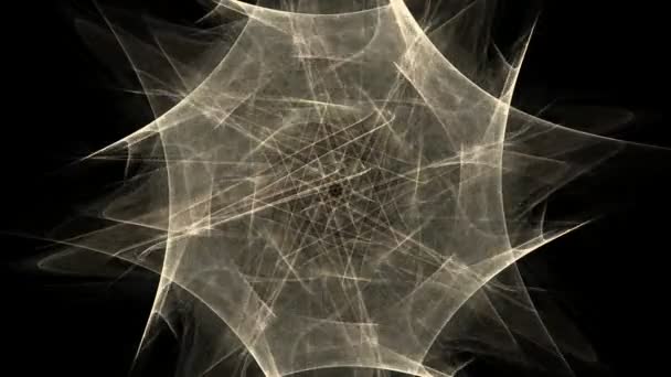 蕾丝多彩发条模式 数字分形艺术设计 神圣的符号标志几何抽象设计 设计的占星术炼金术魔法 几何的螺旋 抽象多彩分形纹理 — 图库视频影像