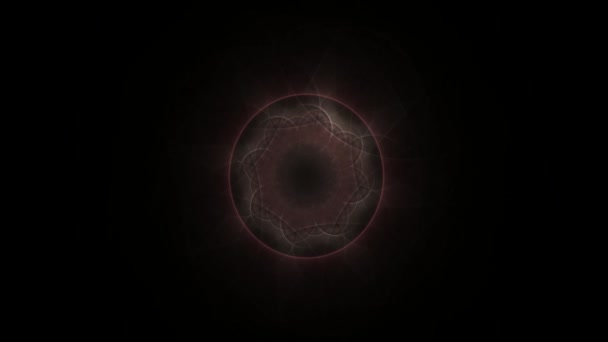 抽象线星精神圣手绘制几何形状艺术图神秘动画 — 图库视频影像