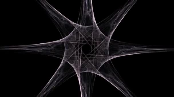 Золотое Соотношение Абстрактное Фрактальное Искусство Преобразования Фона Геометрическая Спираль — стоковое видео