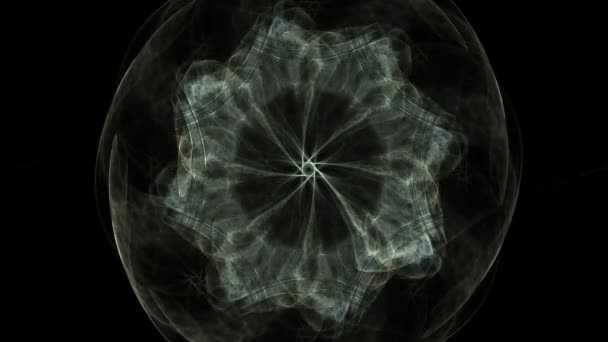 Gyllene Snittet Abstrakt Fraktal Konst Transformation Bakgrund Geometrisk Spiral — Stockvideo