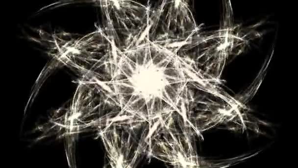 Священный Пульс Loop Опыт Взгляда Старую Будущую Божественность Яркие Линии — стоковое видео