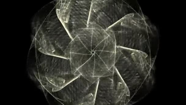 Kutsal Geometri Geometrinin Gizli Sembolü Siyah Etnik Totemik Dövme Nka — Stok video