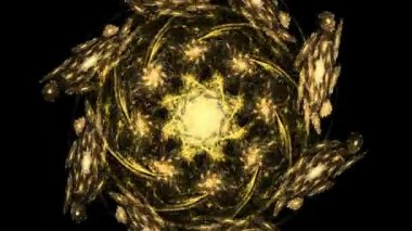 Soyut Çizgi Yıldız Manevi Kutsal El Çizilmiş Geometri Şekil Sanat Figürü Mistik Animasyon