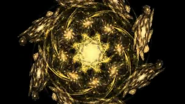 Linea Astratta Star Spiritual Sacred Hand Drawn Geometry Shape Art — Video Stock