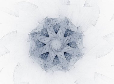 Konuyla ilgili soyut fraktal formlar grafik tasarım ve nükleer fizik bilim parçacıkların. Kutsal geometri.