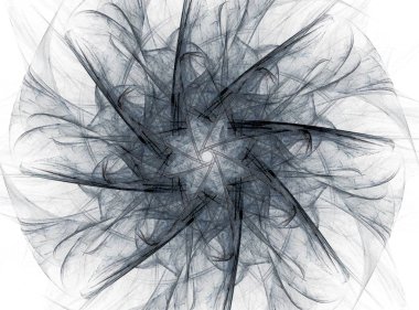 Renkli parlayan nöron fraktal. Yaratıcı grafik tasarım için parlak renkli fraktal alan dijital sanat