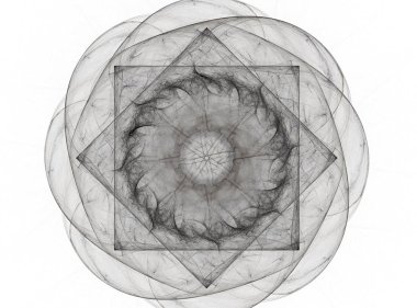 Bilgisayar fractal sanat yaratıcı tasarım, sanat ve eğlence için oluşturulan. Küre dönen arka plan.