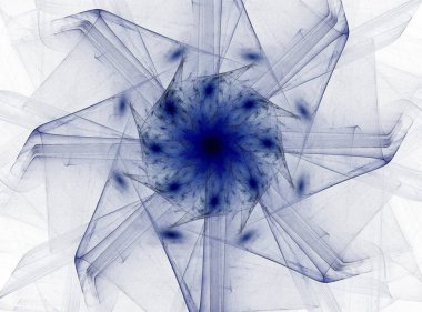 Soyut fraktal arka plan - bilgisayar tarafından oluşturulan görüntü. Dijital sanat. Daireleri merkeze doğru yakınsak.