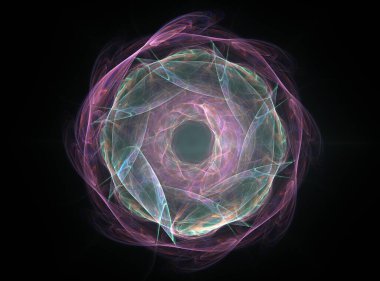 Geometrik Spiral aşağı düşüyor. Soyut renkli fraktal doku