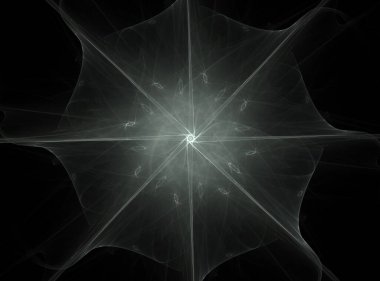 Konuyla ilgili soyut fraktal formlar grafik tasarım ve nükleer fizik bilim parçacıkların. Kutsal geometri.