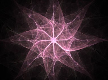 Konuyla ilgili soyut fraktal formlar grafik tasarım ve nükleer fizik bilim parçacıkların. Kutsal geometri.