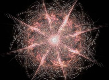 Konuyla ilgili soyut fraktal türlü nükleer ph parçacıkların