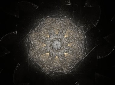 Konuyla ilgili soyut fraktal türlü nükleer ph parçacıkların