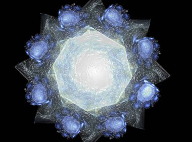 Dantelli renkli saat desen. Dijital fractal sanat tasarım. ABS