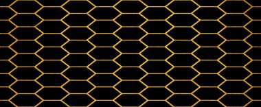 Siyah hoparlör maskeli arı kovanı deseni. Piksel arkaplan gibi sarı Kovan Haritası