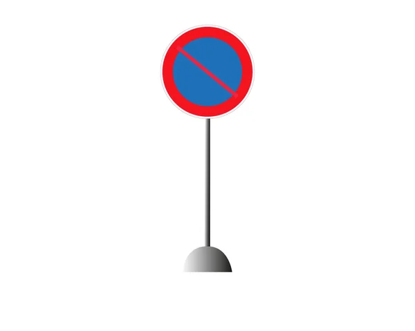 Stop Sign Entry Sign Wrong Way Sign — Stock vektor