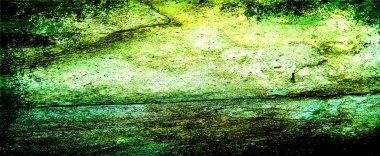 Yumuşak bulanık dokusu, beyaz merkezi ve koyu kenarlı grunge ile yeşil eğimli arkaplan