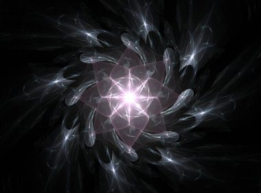 3d soyut bilgisayar üretilmiş fraktal dizayn. Fraktal hiç bitmeyen bir desen. Fraktallar, farklı ölçeklerde kendine benzeyen sonsuz derecede karmaşık desenlerdir.