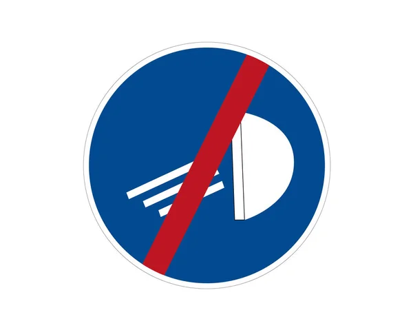 Дорожный Знак Остановка Обязательного Освещения Векторная Иконка — стоковый вектор