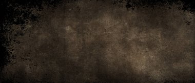 Gri arkaplan dokusu, siyah kenarlı eski kağıt tasarımı, eski antik metal arkaplan illüstrasyonu, toprak kahve rengi.